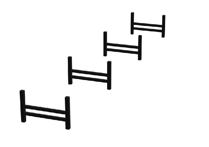 Petites haies doubles - Fabricant et installateur Espace Renard - Réf : 14PCPR(4) - Matériaux durables_0