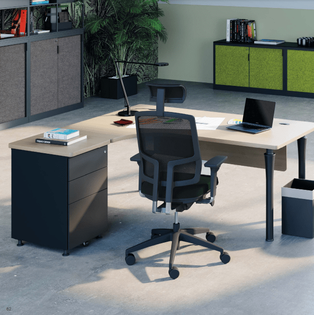 Mobilier de bureau open space résistant à l'abrasion et aux rayures - TIM+ Columbia_0