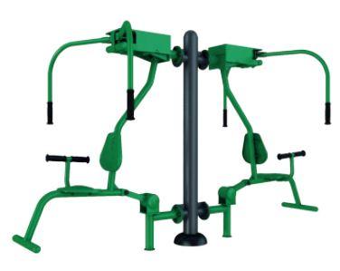 Presse papillon - ASO-F23 - Appareil de fitness de plein air en acier galvanisé conforme NF EN 16630:2015_0