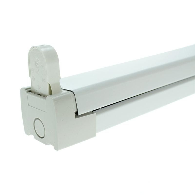 Réglette fluorescente électronique HF T8 - 1x18W - 230V 50Hz - Classe 1 IP20 CE IK02_0