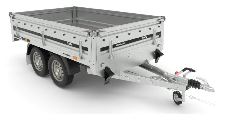 Remorque roues dessous - 2,54 x 1,53 M - 1500 KG - MARTZ HOCHLADER 250/2C_0