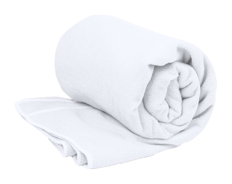 Serviette microfibre en polyester RPET - grande taille 310 g/m² - blanche 480 g_0