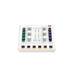 Table De Mixage Bluetooth Pour Enregistrement Et Chant En Direct Blanc Or YONIS - blanc 3615616946993_0