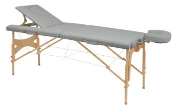 Table de massage pliante en bois - tendeur standard C-3210M61 - 70x182 cm, réglable en hauteur et cavité faciale_0