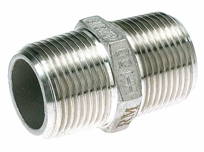 TOPCAR - Mamelon mâle/mâle inox 316 1/2'' - ASTM 351CF8M - DN 1/2''_0