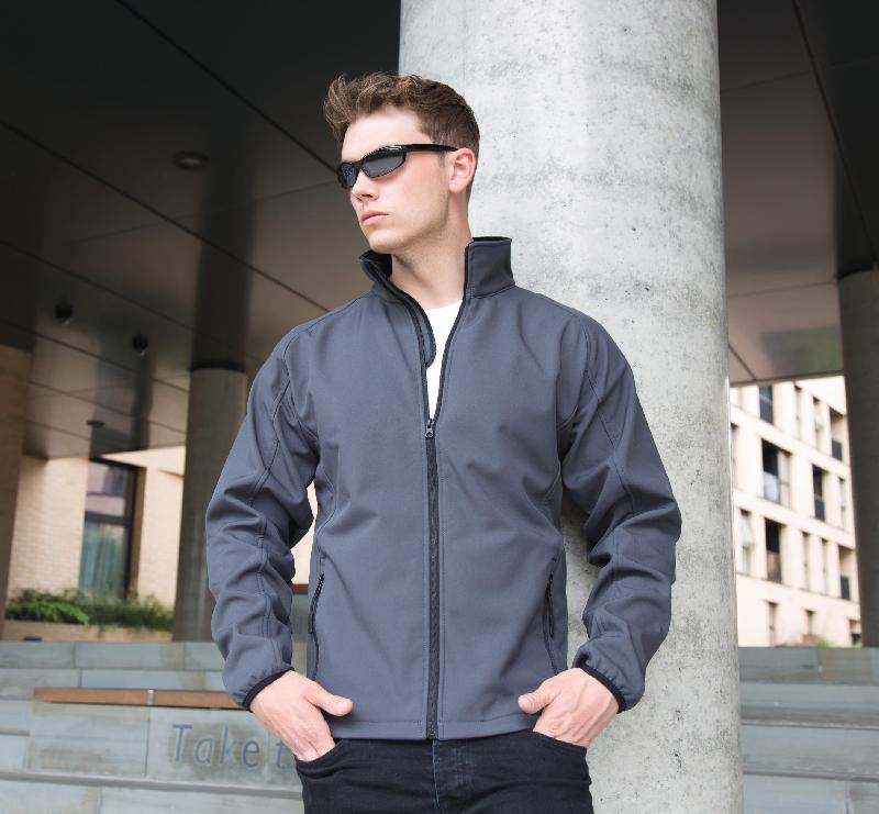 Veste Softshell Homme Printable - Résistante à l'eau, coupe-vent, lavable à 60°C - Réf: R231M_0