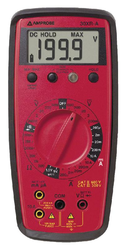 30XR | Multimètre numérique portable avec gamme manuelle et détection de tension sans contact_0