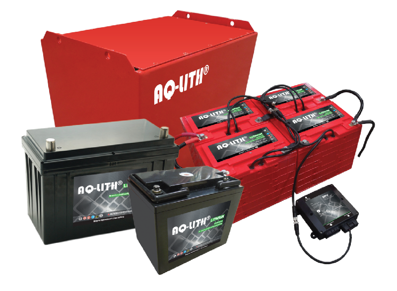 Batterie cyclique LiFePO4 Lithium-Ion - Remplacement Drop-in 12-24-48V - Chariot élévateur et applications variées_0