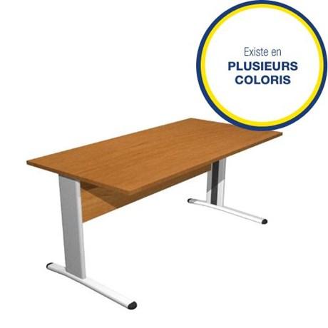 BUREAU OPÉRATIONNEL PIEDS MÉTAL MAIA L.160 CM (COLORIS AU CHOIX)