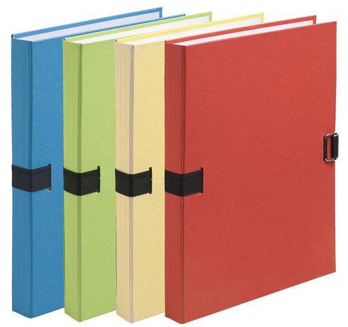 LOT DE 10 - CHEMISE EXTENSIBLE SANS RABAT EXACOMPTA FOREVER À BOUCLE DOS 13 CM COULEURS ASSORTIES