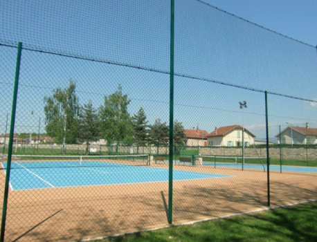 Clôture grillagée -  clôture tennis + filet pare-balles_0