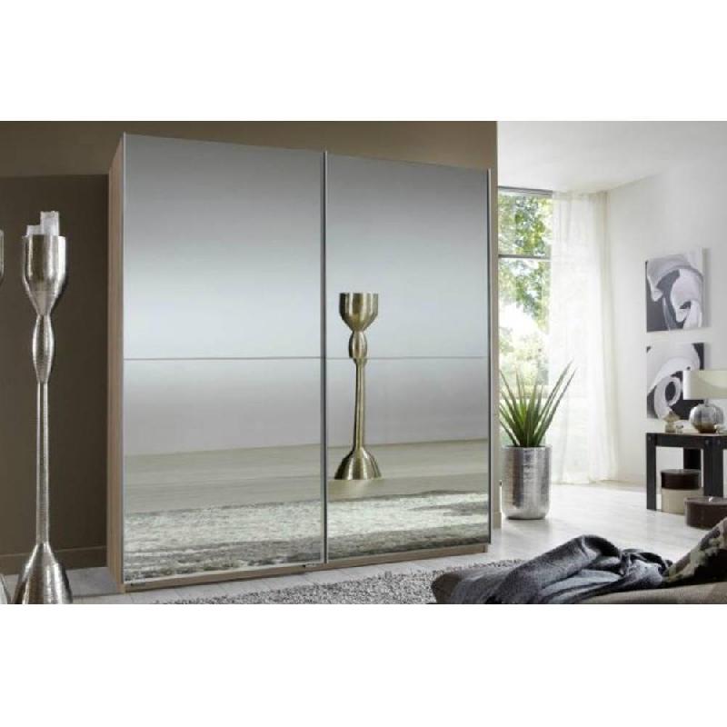 DRESSING CLAPTON 179 CM PORTES COULISSANTES CHÊNE / MIROIRS_0