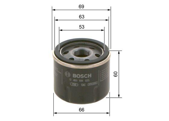 Filtre à Huile Bosch P4025 - Pour Moteur Auto Et Protection Turbocompresseur