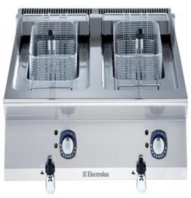 Friteuse électrique 2 cuves de 12 l, résistances internes, 2 paniers en dotation - 371080_0