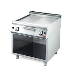 Gastro M 700 Plaque de gril à gaz GM70/80FTRG 2/3 Lisse 1/3 Rainuré - GAS-GN099_0
