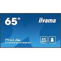 Iiyama LH6565UHSB-B1 Écran d'affichage dynamique En forme de kiosk 163,8 cm (64.5