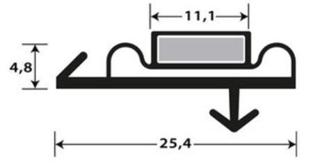 Joint pvc magnetique pour meubles frigos jpc-171_0