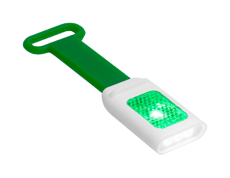 Lampe flash 4 LED en plastique - réflecteur et bracelet en silicone - livrée avec piles boutons_0
