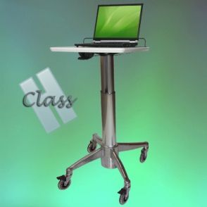 Laptop Mini Cart H Class - Chariot informatique médical ajustable - Ergonoflex - 13,60 kg_0