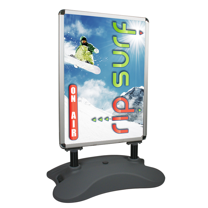 Stop trottoir Whirlwind - Cadre clipant recto/verso - Disponible en A1 et A0 - Résistant aux intempéries_0