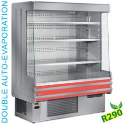 Meuble mural réfrigéré DY12/B1-R2 - tôle plastifiée - 3 tablettes inox réglables - évaporateur ventilé_0