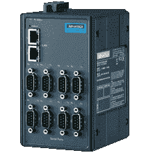 Passerelle série Ethernet 8 ports Modbus - EKI-1228-DR-AE - Compatibilité multi-OS et températures extrêmes_0