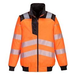 Portwest - Blouson de travail 3 en 1 PW3 HV Orange / Noir Taille L - L orange 5036108342815_0