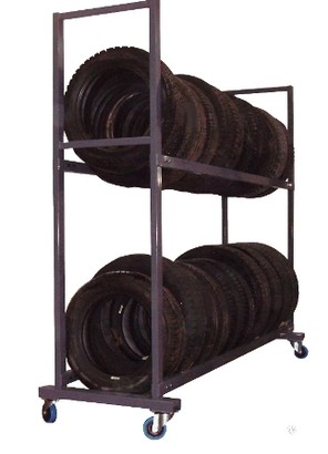 Rack de stockage pneumatique sur roulettes - réf. Mod-94 - grande capacité - fabrication française_0
