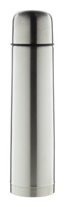 Thermos isotherme - bouteille double paroi en acier inoxydable 1000 ml - couleur argenté_0