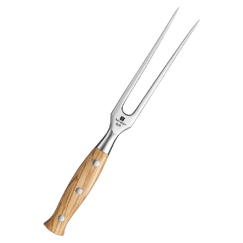 XinZuo - Fourchette à viande – Série X02O Pin - 15 cm - fabriquée en acier composite 3 couches - multicolore multi-matériau X02O-DRC_0
