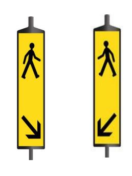 Balise piéton empilable en PEHD renforcée par tube plastique - Sécurité accrue - STI Balisage routier_0