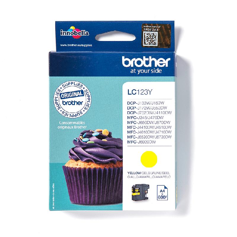 Brother LC123Y - Cartouche d'encre originale – Jaune_0