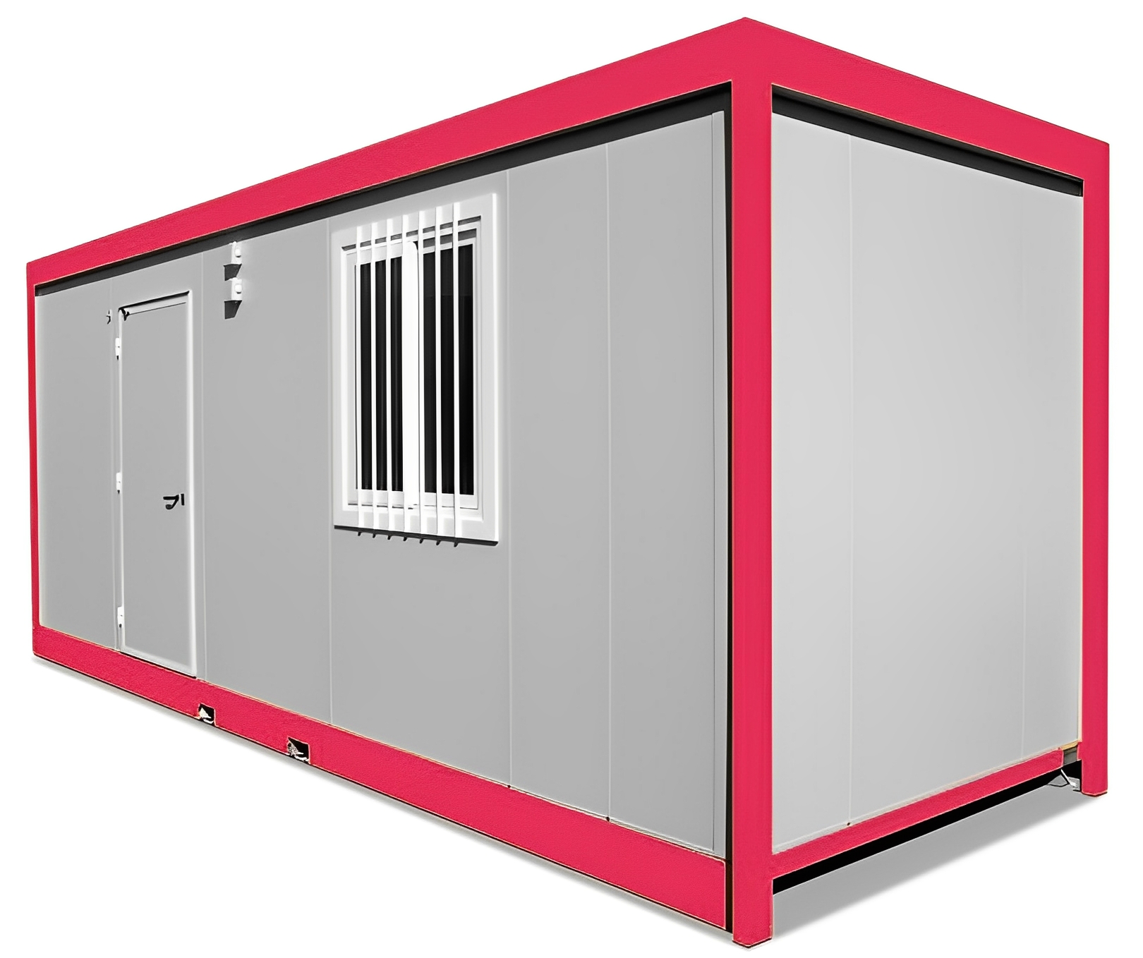 Bungalow monobloc / démontable / 8,00m x 2,44m x 2,15m (int) / 2,45 (ext)_0