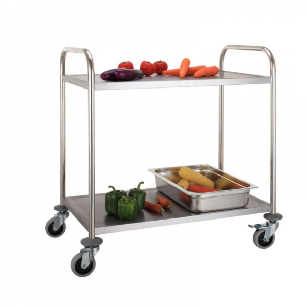 Chariot de service inox 2 niveaux combisteel - 7455.1150_0