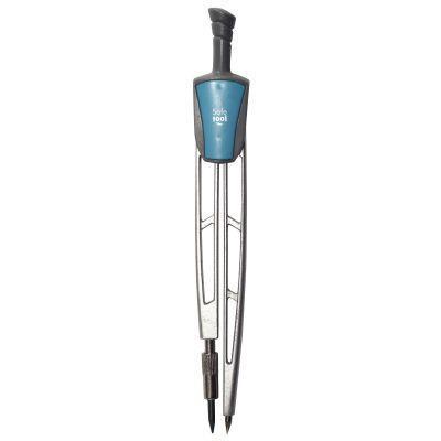 Compas scolaire basique - mine 2 mm - branches fixes en métal - longueur 12 cm - SAFETOOL_0
