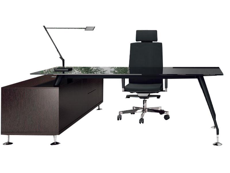 Enosi Evo - Bureau de direction design avec transparence - Fabriqué par Las_0