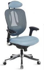 Fauteuil synchrone en maille avec appui-tête réglable Ergoseat - mécanisme blocable, translation d'assise, soutien lombaire_0