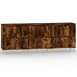 Helloshop26 - Buffet bahut commode armoire meuble de rangement organisateur cuisine salle de séjour salons 3 pcs 60 x 35 x 70 cm 02_0037049 - 3000213_0