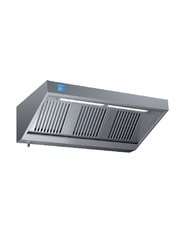 Hotte dynamique en inox avec filtres chocs - 1500 mm - 1300m3/h - électrique - ELI 715_0