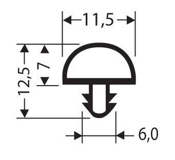 Joint pvc a clipser sans aimant pour meubles frigos jpc-005_0