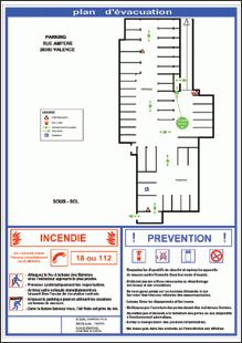 Plan d'évacuation pour parc de stationnement_0