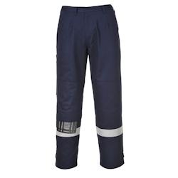 Portwest - Pantalon de travail anti-feu BIZFLAME PLUS Bleu Marine Taille L - L bleu FR26NARL_0