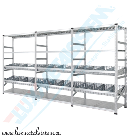 Rayonnage avec bacs modulaires_0