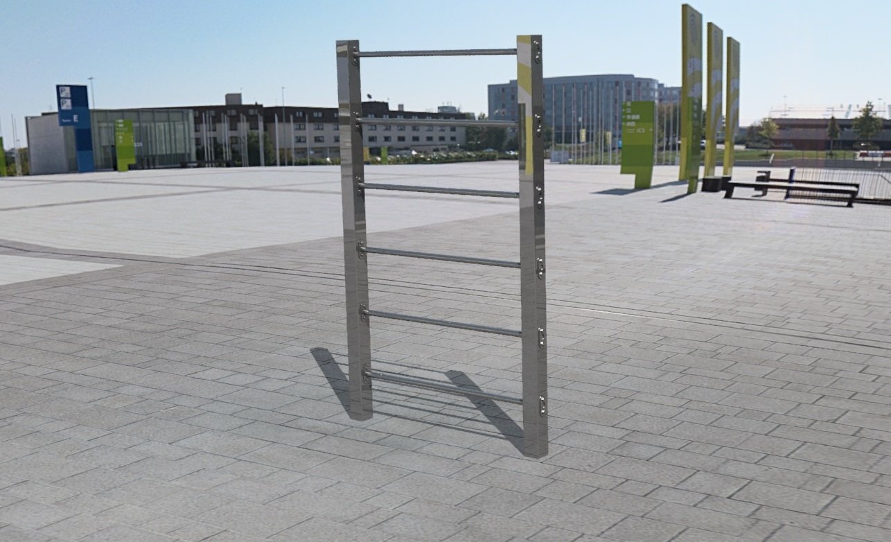 Station échelle verticale en acier inoxydable - Référence SEV6_0