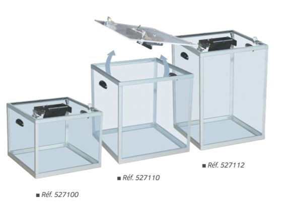 Urne électorale réglementaire totalement transparentes et possèdent deux serrures distinctes_0