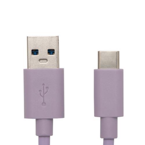 Apm câble USB Type-C violet 1m - Connectique rapide et coloris pastel tendance 600404_0
