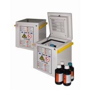 Armoires de stockage pour produits inflammables et radioactif - exacta safety storage cabinets - fermeture automatique du couvercle lorsque la température ambiante dépasse les 50°c_0