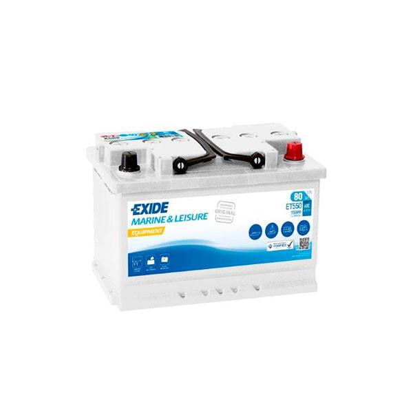 BATTERIE BATEAU EXIDE EQUIPMENT ET550 (550WH) 12V 80AH AUTO_0