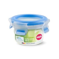 Boite ronde 0,15 L bleu clip&close -  Rond Plastique Emsa 9.2x9.2 cm - bleu 4009049303208_0
