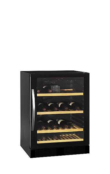 Cave à vin 1 zone de températures noir 155 litres gamme premium  design élégant sans cadre - TFW200-F_0